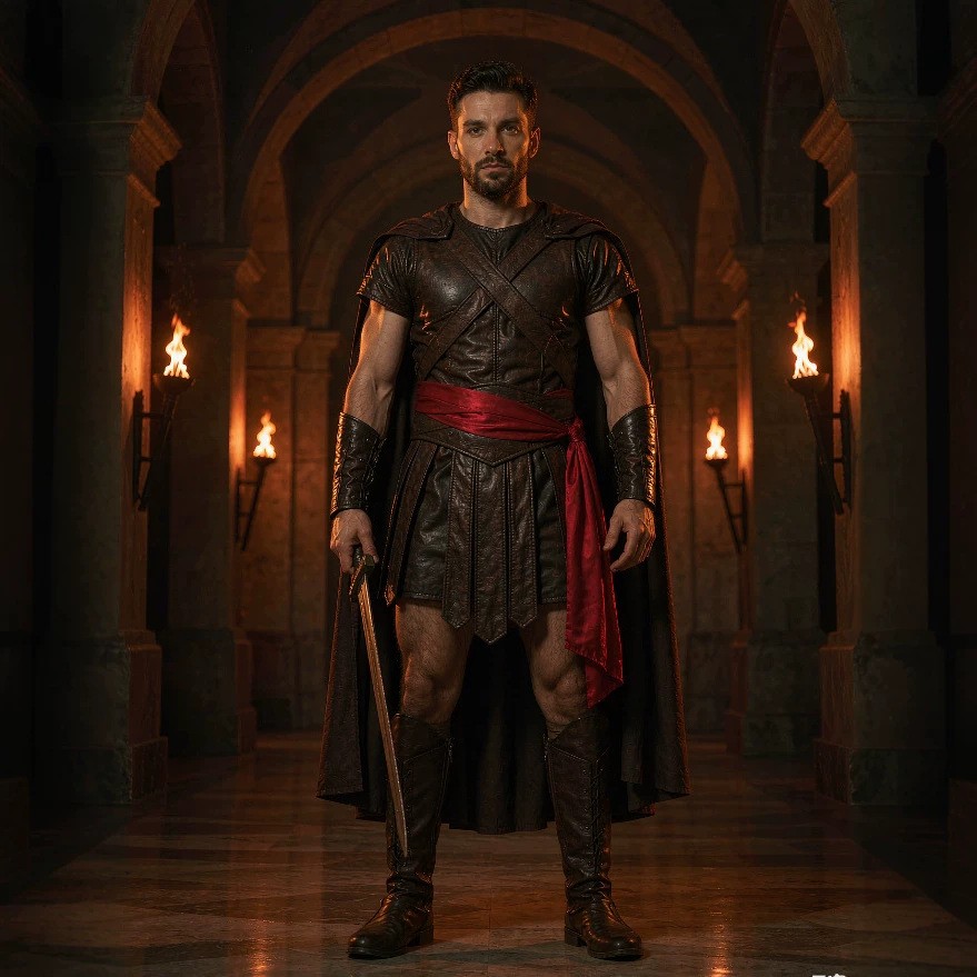 Medieval Men'S Accessories - Men's Odysseus Cosplay Costume The Odyssey