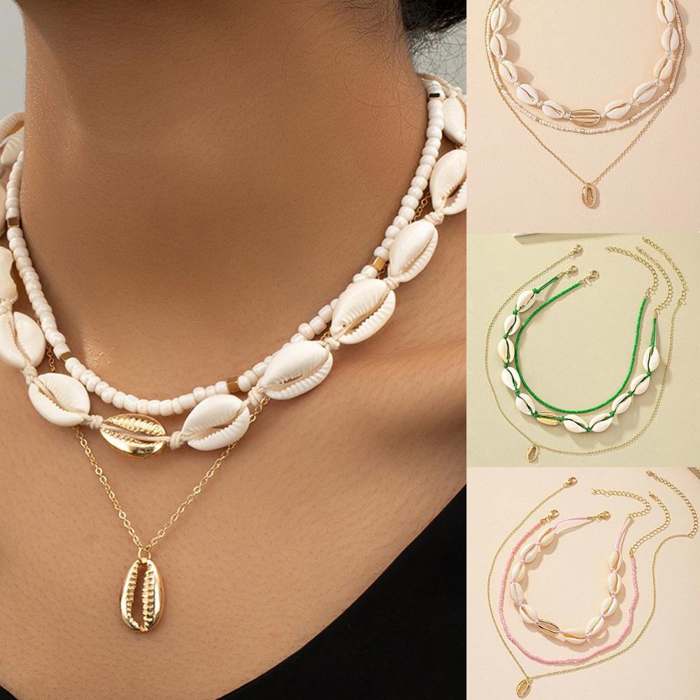 Boho Acrylic Shell Choker With - Men'S Vacation Accessories review and price