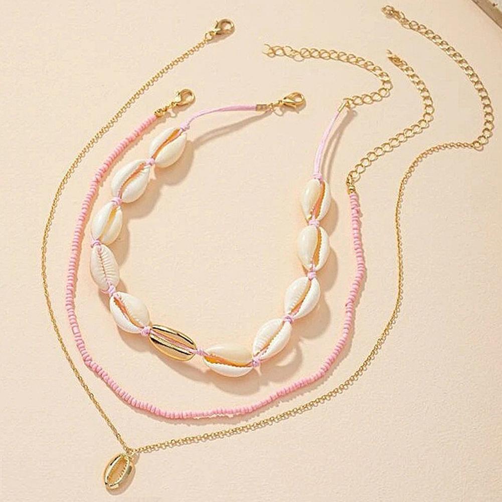 Boho Acrylic Shell Choker With - Men'S Vacation Accessories review and price