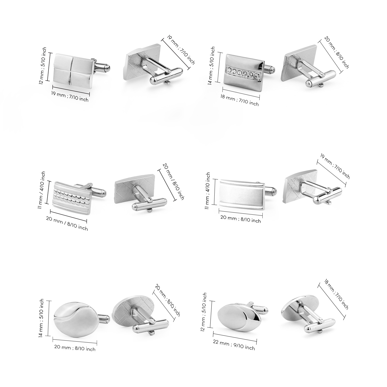 1 Pair Cufflinks For Mens Acce - Men'S Minimalist Accessories review and price