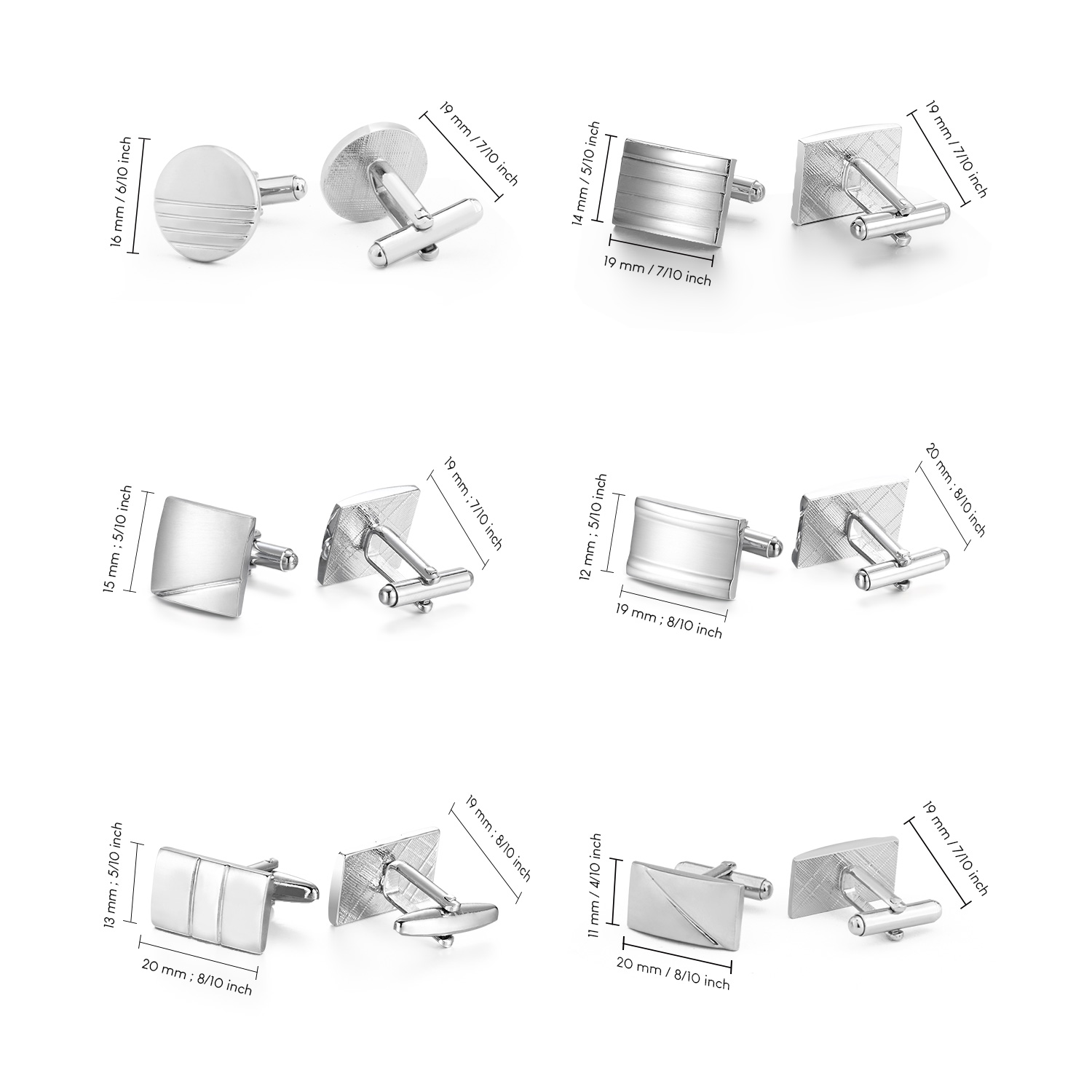 1 Pair Cufflinks For Mens Acce - Men'S Minimalist Accessories review and price