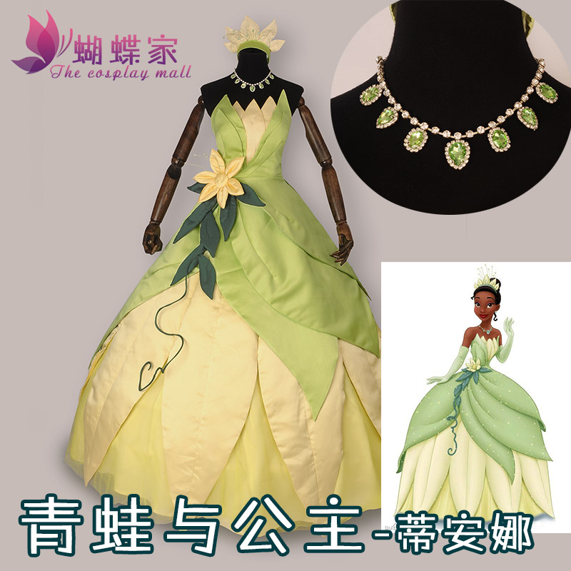 Princess Tiana Dress Cosplay C - Men Accessories For Party review and price