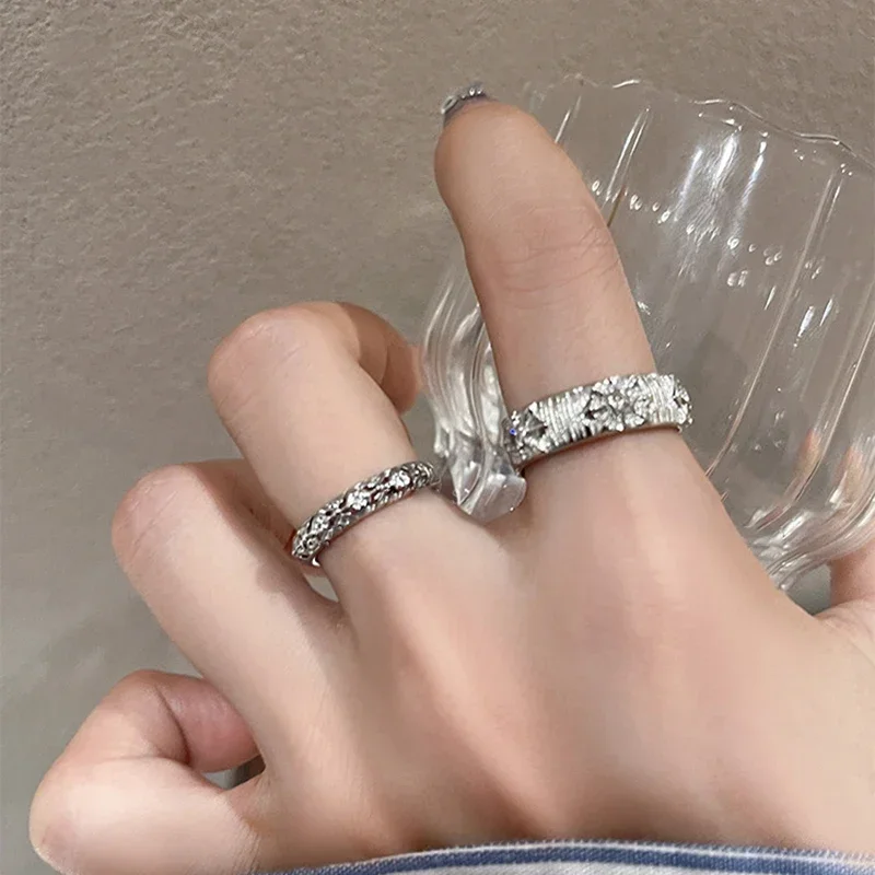 Shiny Metal Open Ring for Men  - Men Accessories Drawing review and price