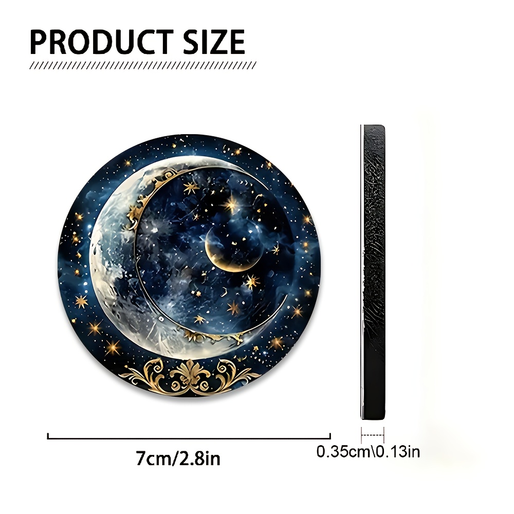 2pcs Starry Night Moon Car Cup - Men Accessories Ideas review and price