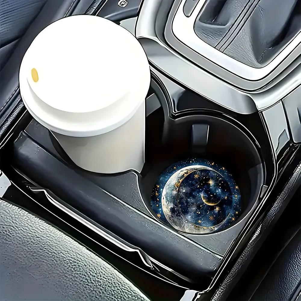2pcs Starry Night Moon Car Cup - Men Accessories Ideas review and price