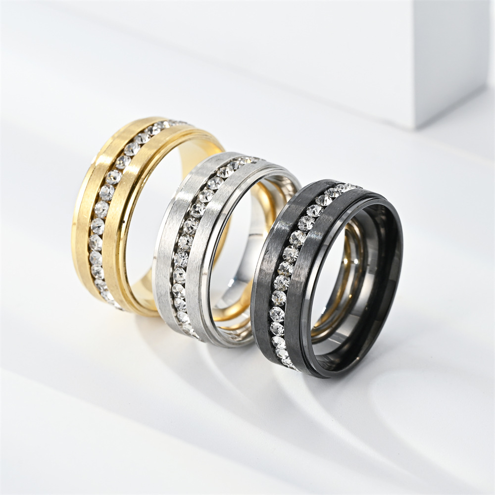 Stainless Steel Diamond Rings  - Men Accessories Ideas review and price