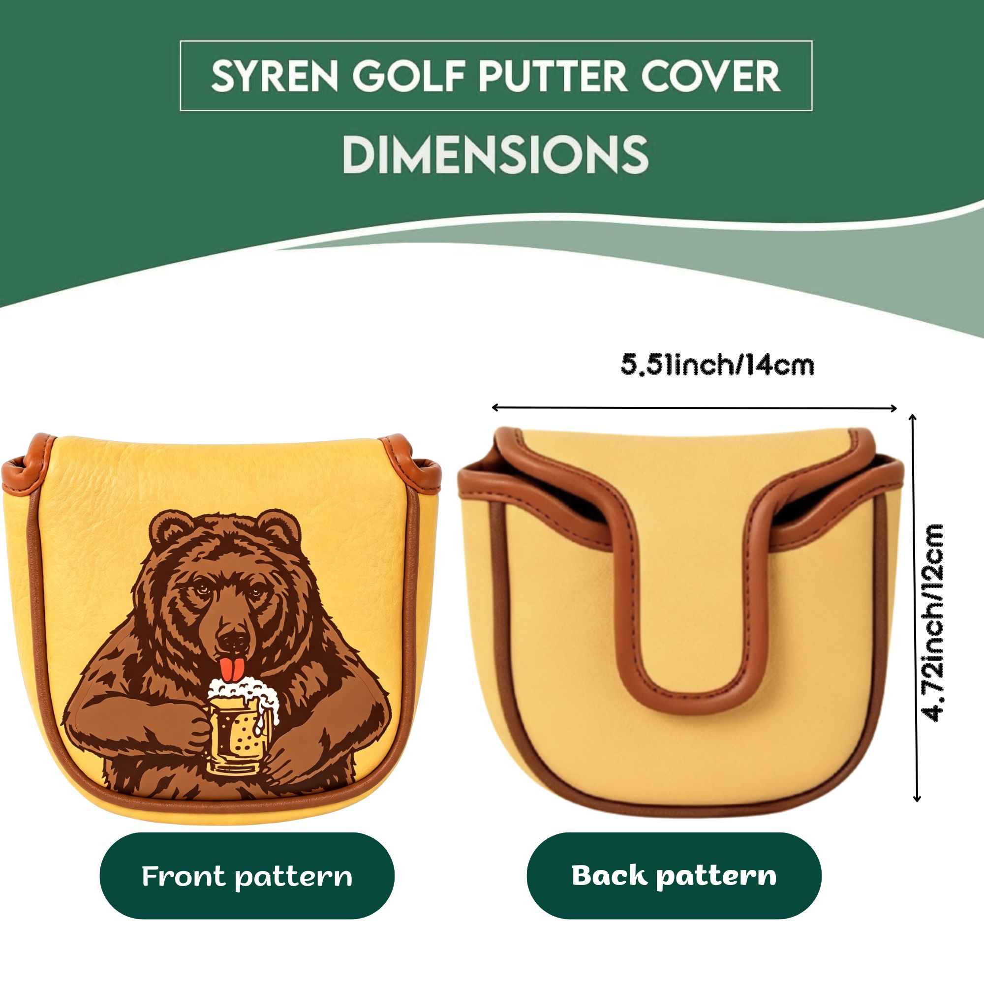 Skull Embroidered Golf Mallet  - Men Accessories Style review and price