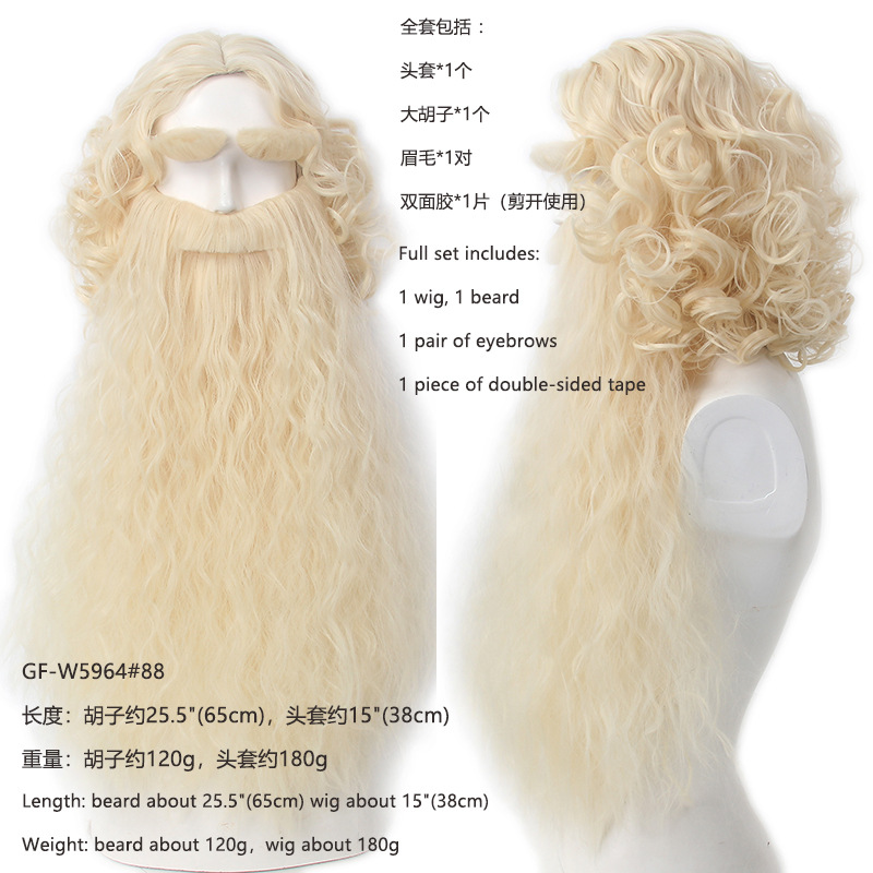 Christmas Santa Claus Hair Wig - Men Accessories Style review and price