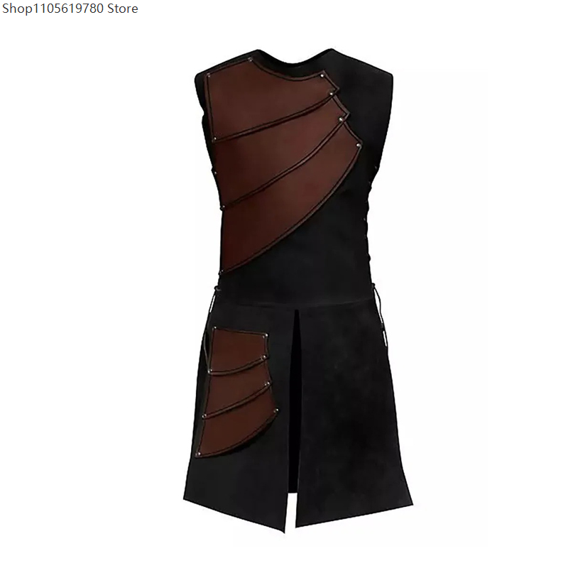 Faux‑Leather Cosplay Sleeveles - Medieval Men'S Accessories review and price