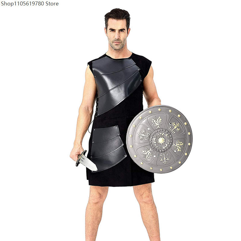 Faux‑Leather Cosplay Sleeveles - Medieval Men'S Accessories review and price