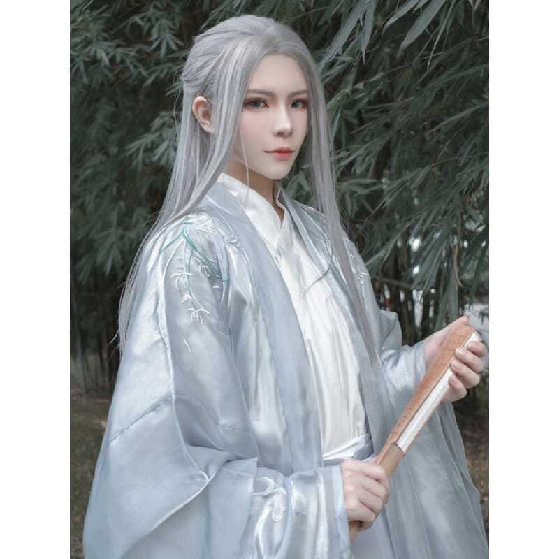 Men Hanfu Long Straight Hair A - Men Accessories For Party review and price