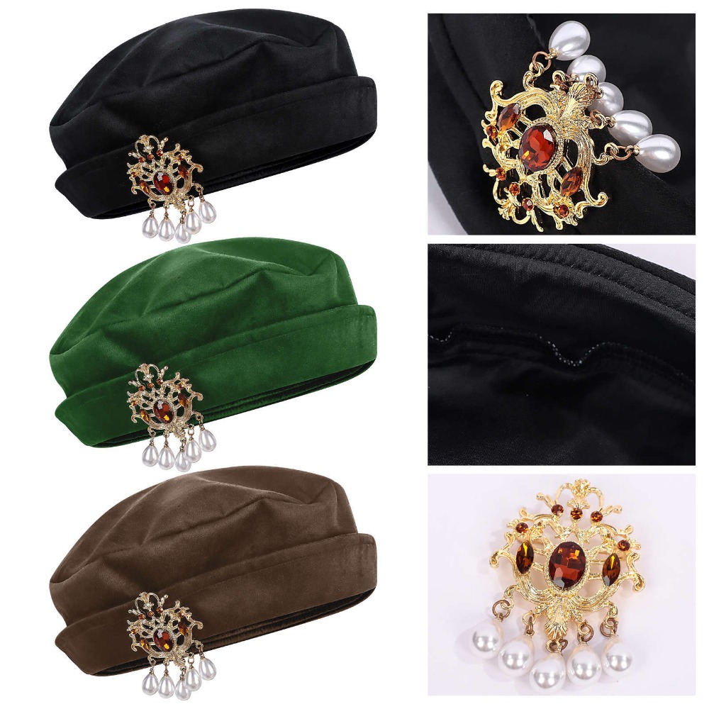 Men Medieval Tudor Beret Hat R - Medieval Men'S Accessories review and price