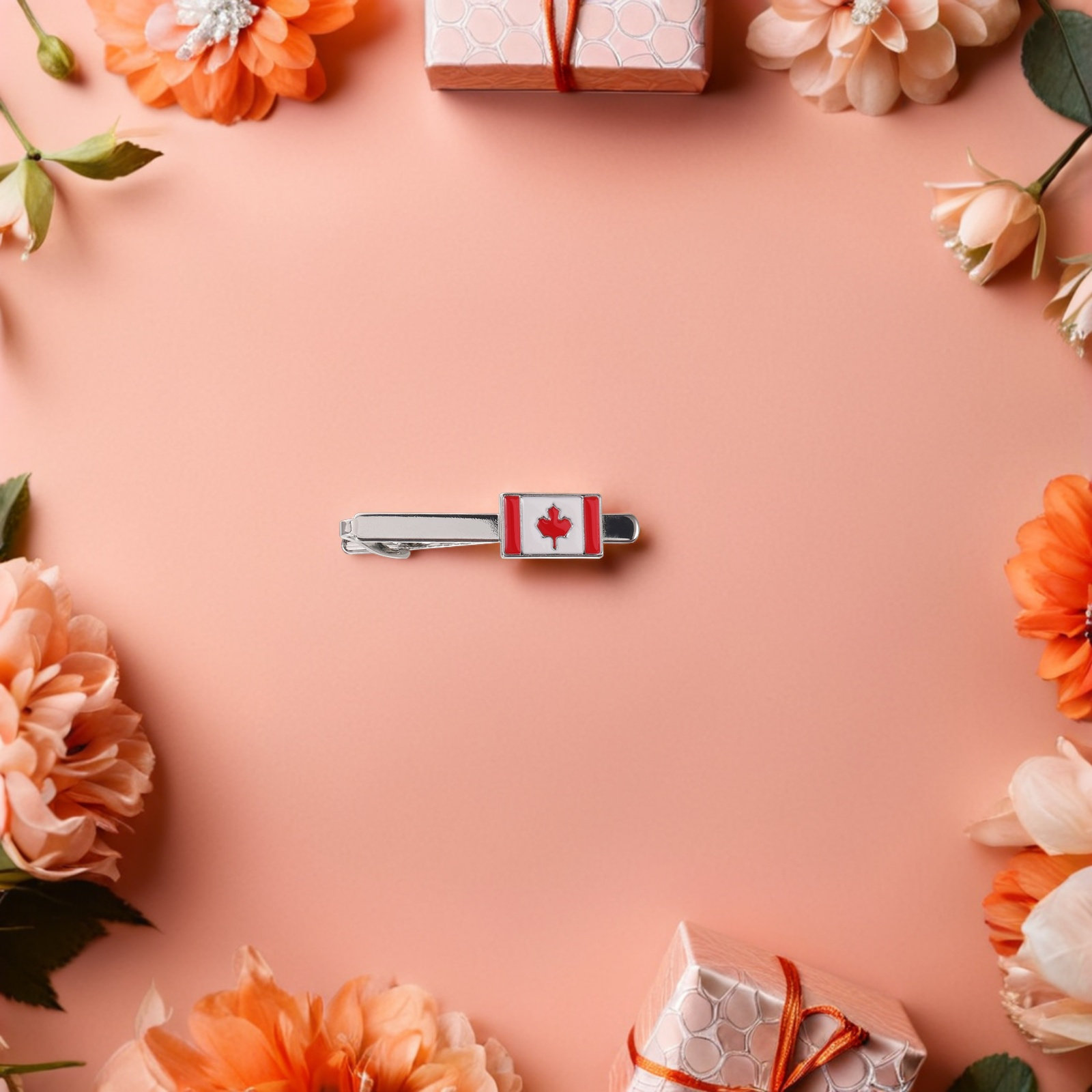 Canada Flag Tie Clip Metal Pat - Men'S Accessories Canada review and price