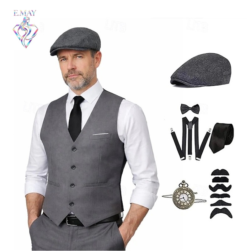 plus size Men 1920s Roaring Ga - Medieval Men'S Accessories review and price