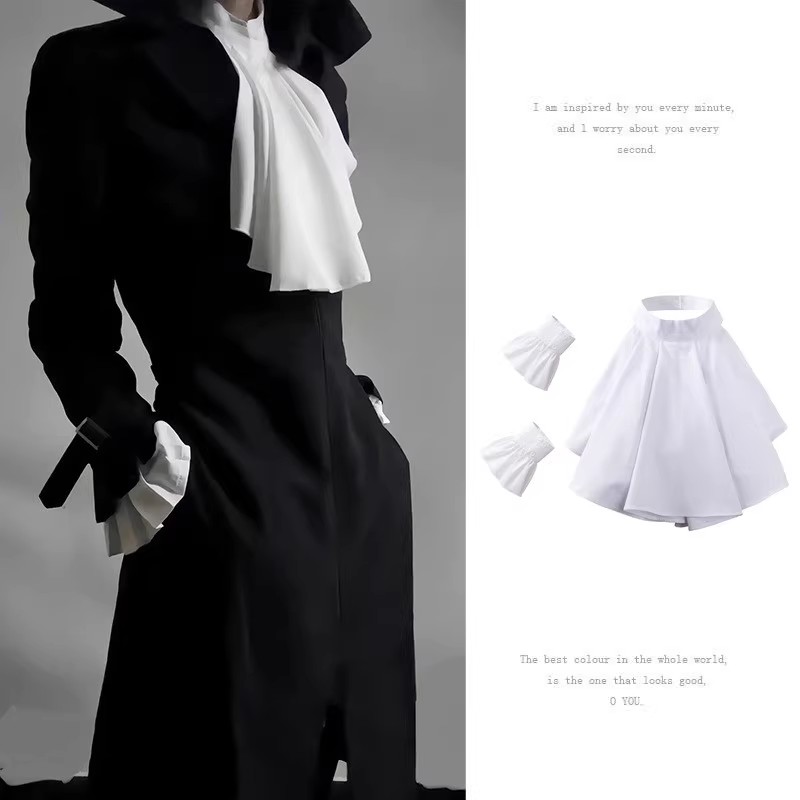 Victorian Neck Collar Ruffled  - Medieval Men'S Accessories review and price