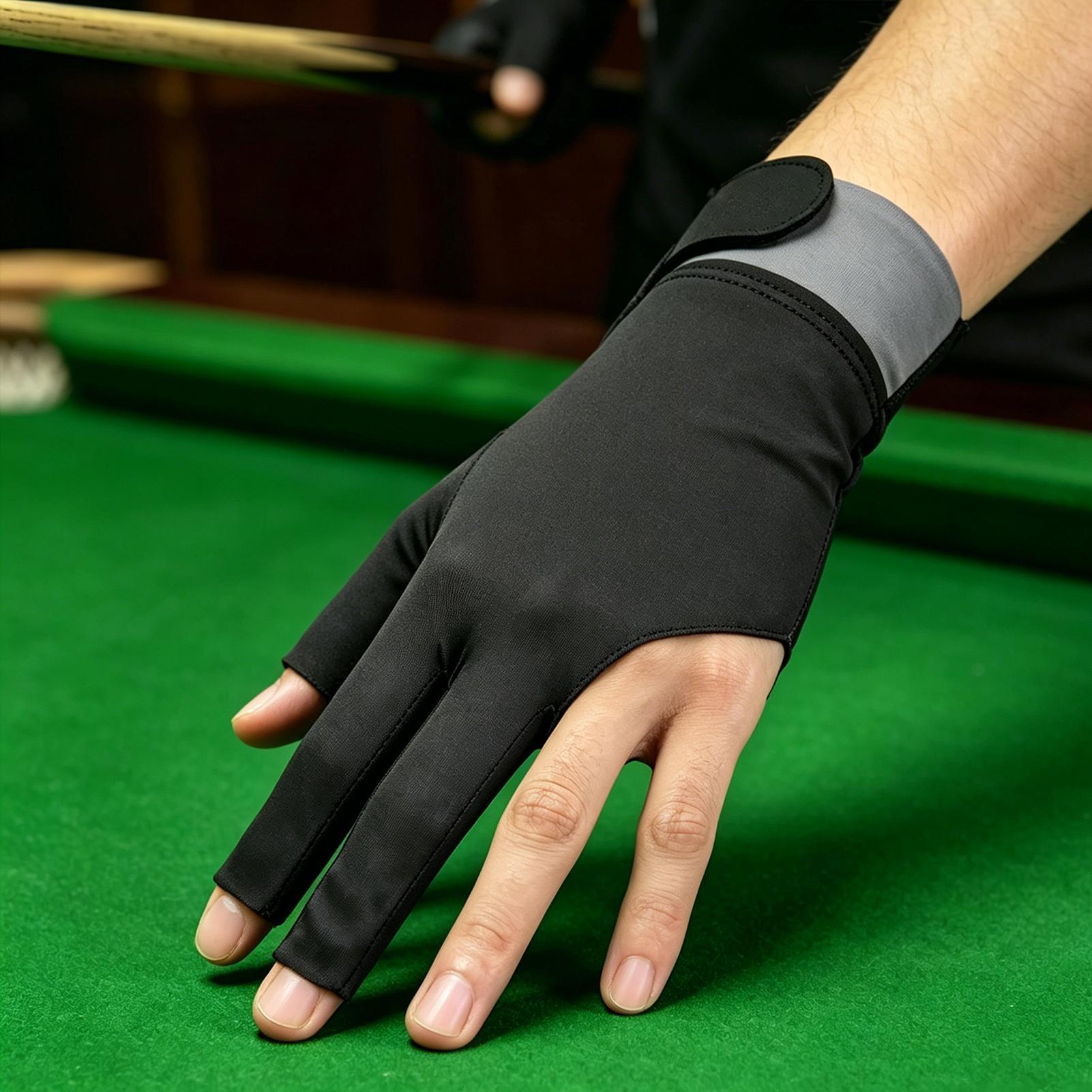 Pool Glove 3-Finger Anti-Slip  - Men Accessories Hand review and price