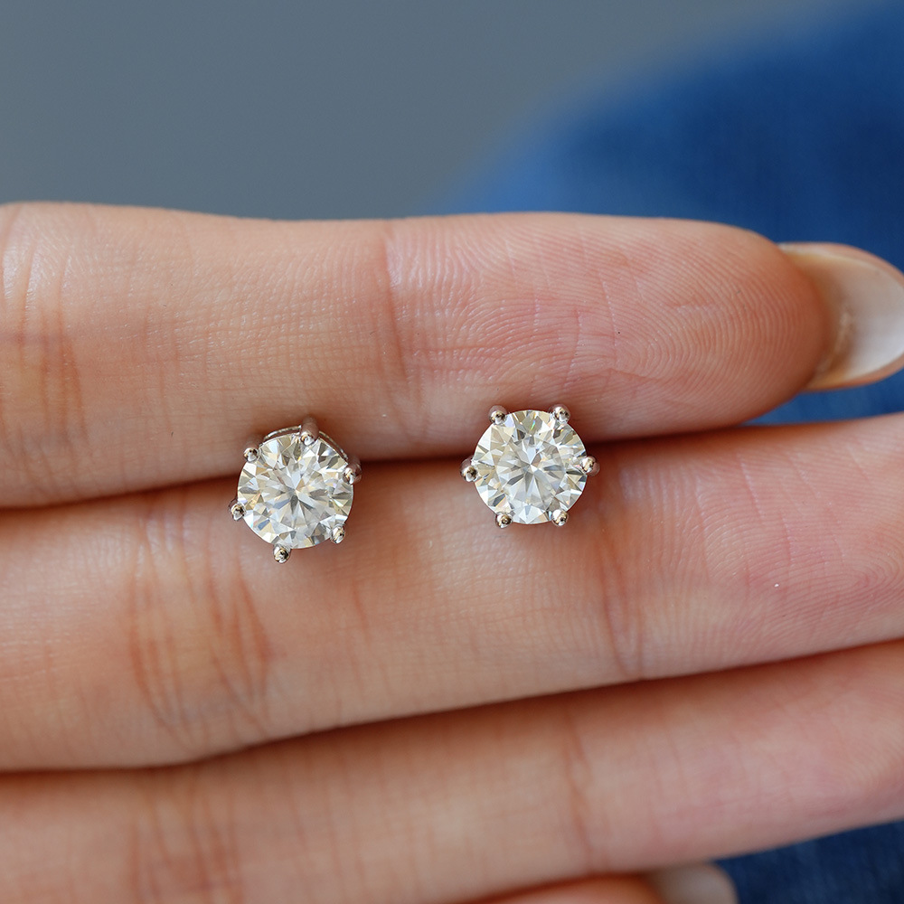 925 Silver Round Moissanite St - Men'S Minimalist Accessories review and price