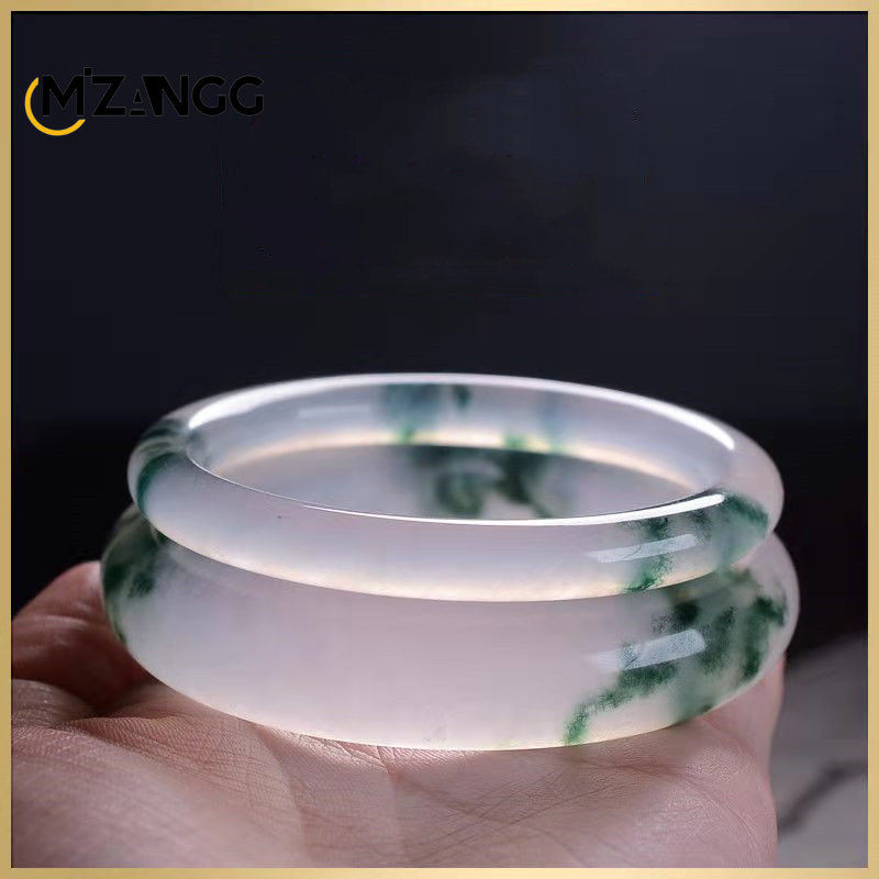 Natural Green Jadeite Bangle J - Men Accessories Hand review and price