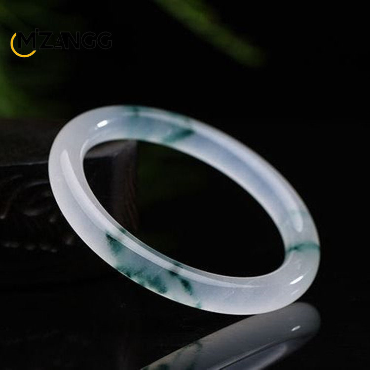 Natural Green Jadeite Bangle J - Men Accessories Hand review and price