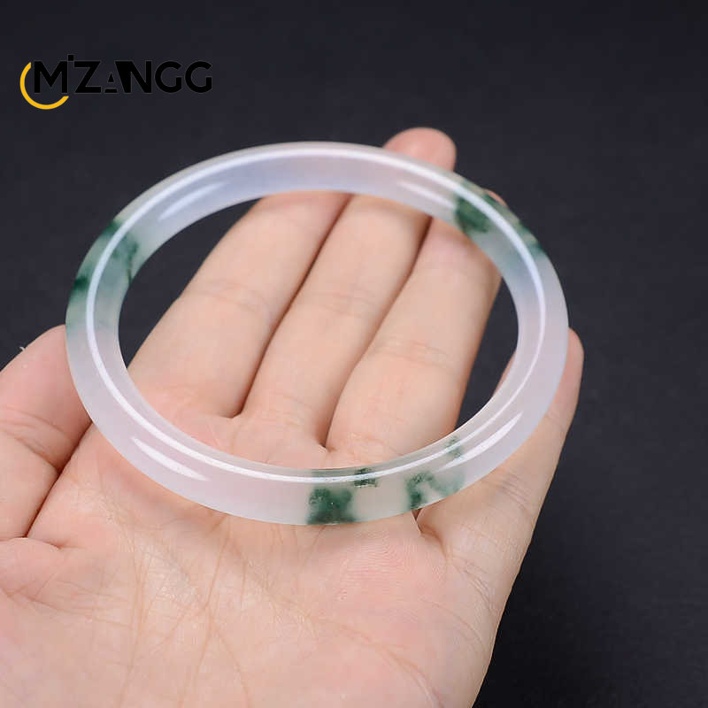 Natural Green Jadeite Bangle J - Men Accessories Hand review and price
